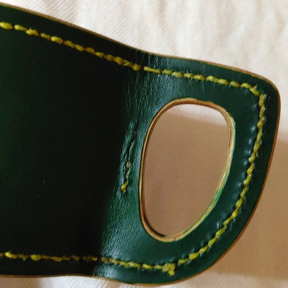 Leather Mason jar handle HANDMADE Horween leather - Picture 5 of 6